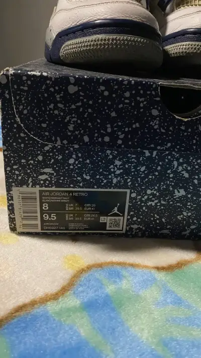 Zapatillas Jordan Retro 4 navy - miniatura 3