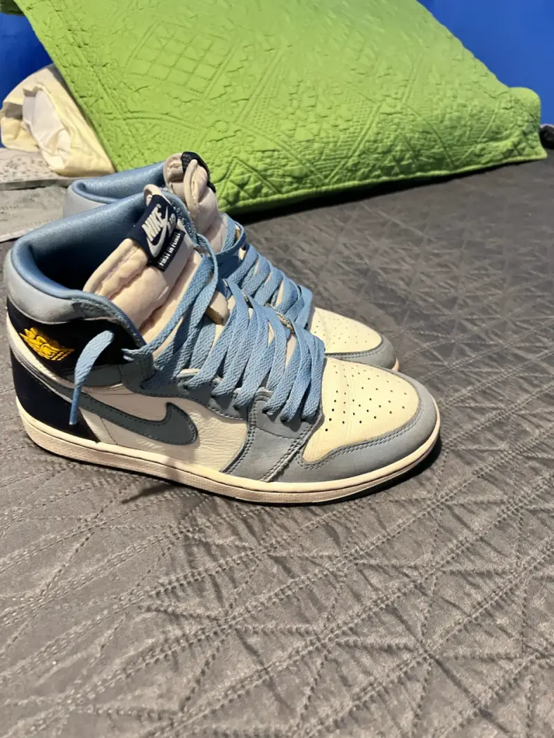 Zapatillas Nike Jordan 1 azul y blanco - 3