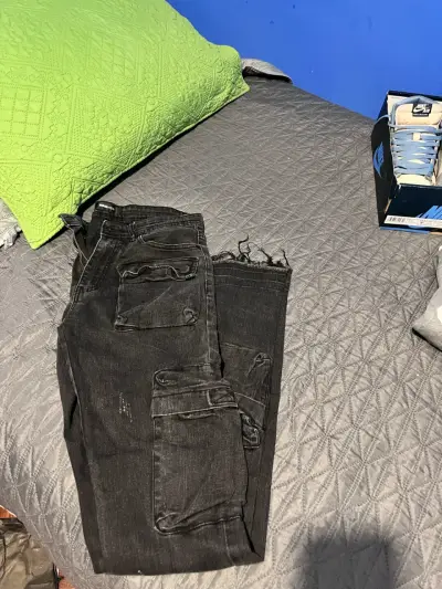 Pantalones Fashon nova flare negros - miniatura 1