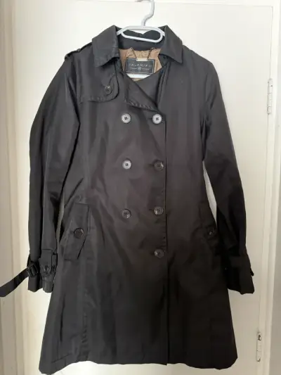 Trench negro Alaniz para mujer - miniatura 1