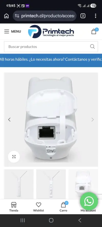 Extensor de señal WiFi Ubiquiti potente - miniatura 3