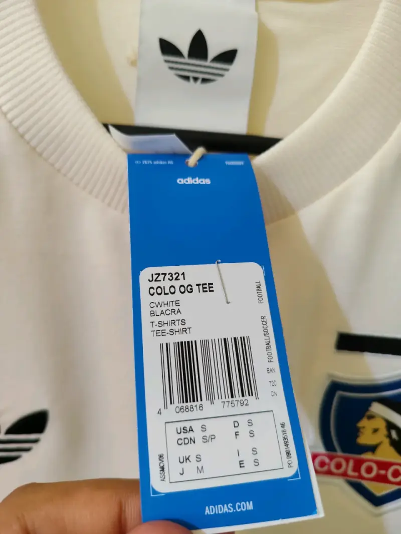 Polera Adidas Colo-Colo Blanc Crema - 6
