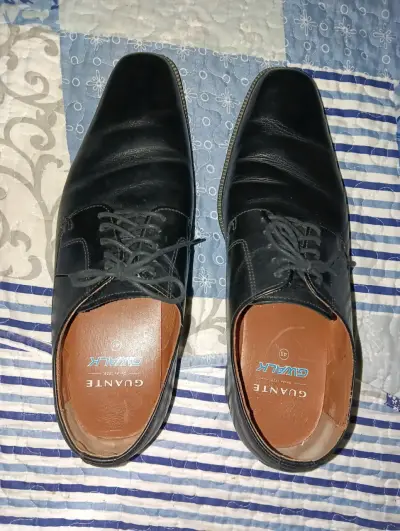 Zapatos Formales Negros Marca Guante Para Hombre - miniatura 1