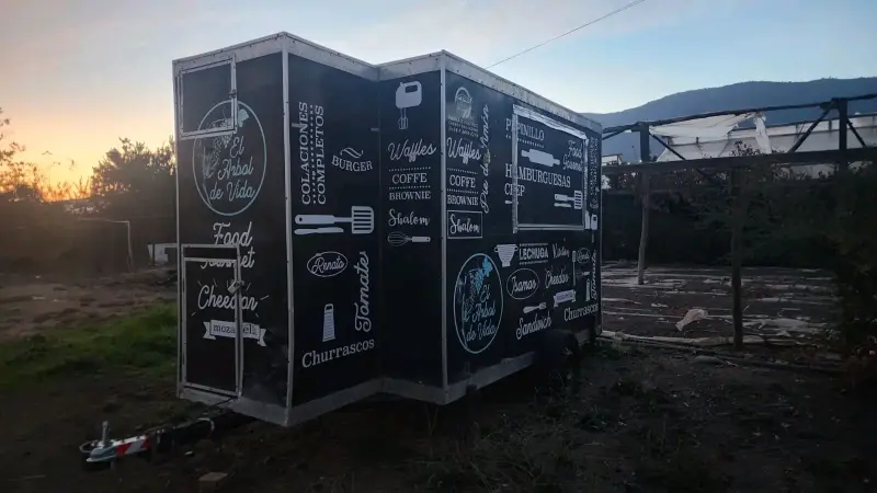 Carro de comida móvil para eventos - 3