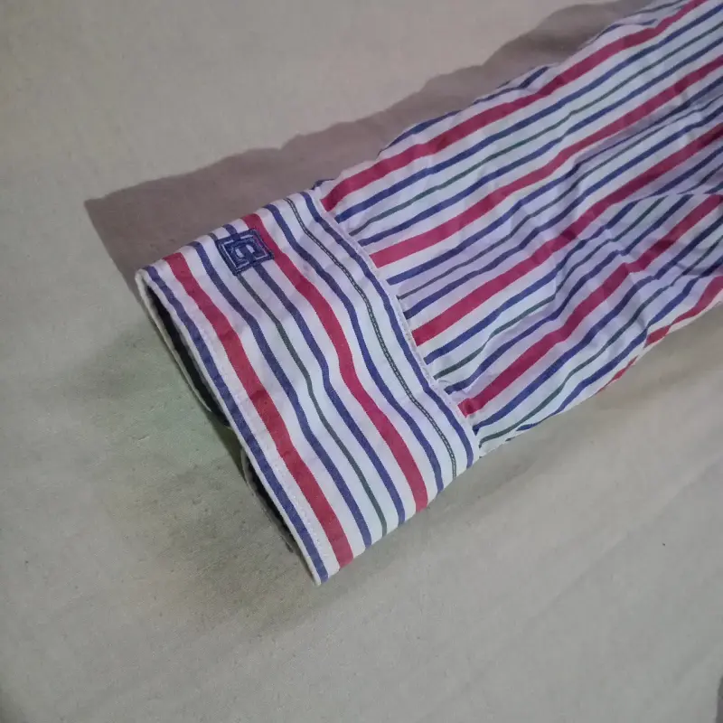 Camisa de rayas multicolor para hombre - 4