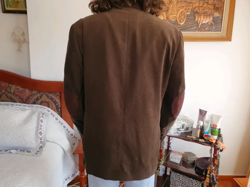 Blazer de Cotelé fino con parches en los codos - 3