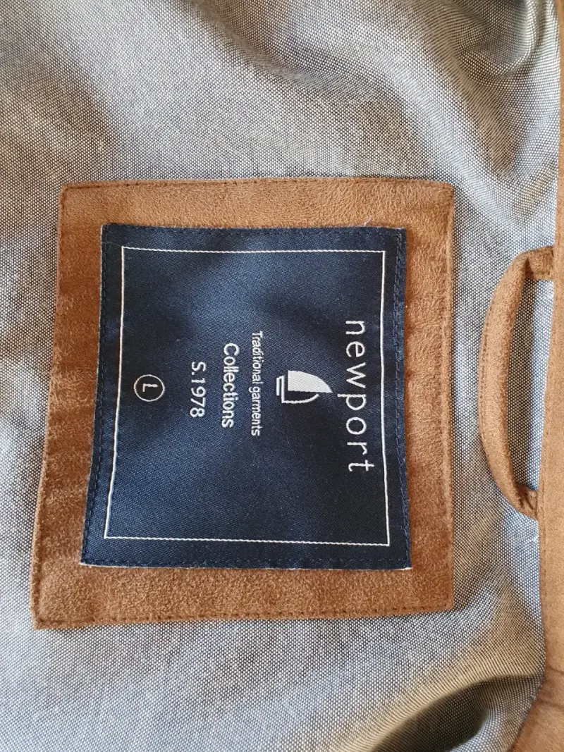 Chaqueta Newport de gamuza y tela - 1