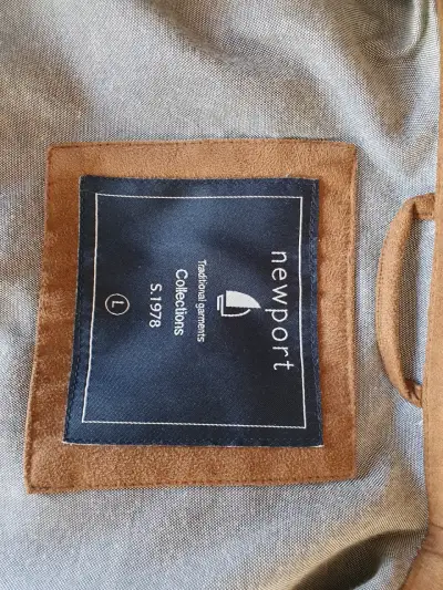 Chaqueta Newport de gamuza y tela - miniatura 1