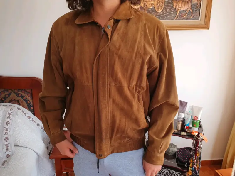 Chaqueta Newport de gamuza y tela - 2