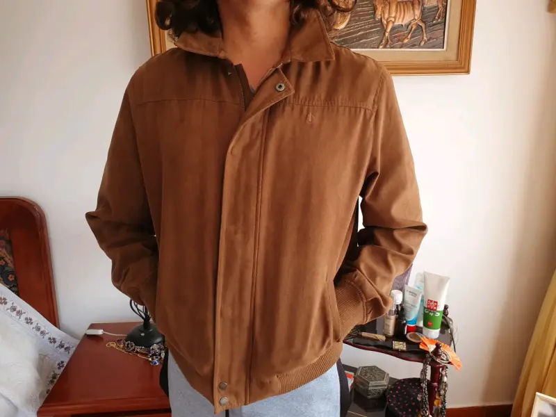 Chaqueta Newport de gamuza y tela - 5