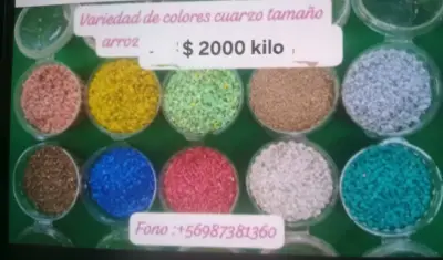 Cuarzo de colores tamaño arroz - miniatura 1
