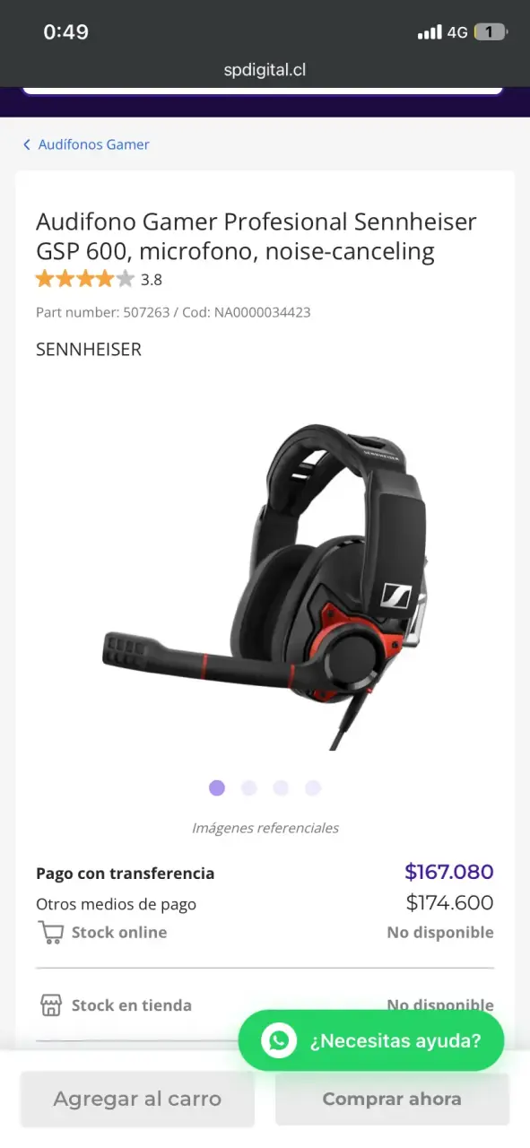 Audífonos Sennheiser EPOS gaming con micrófono - 4