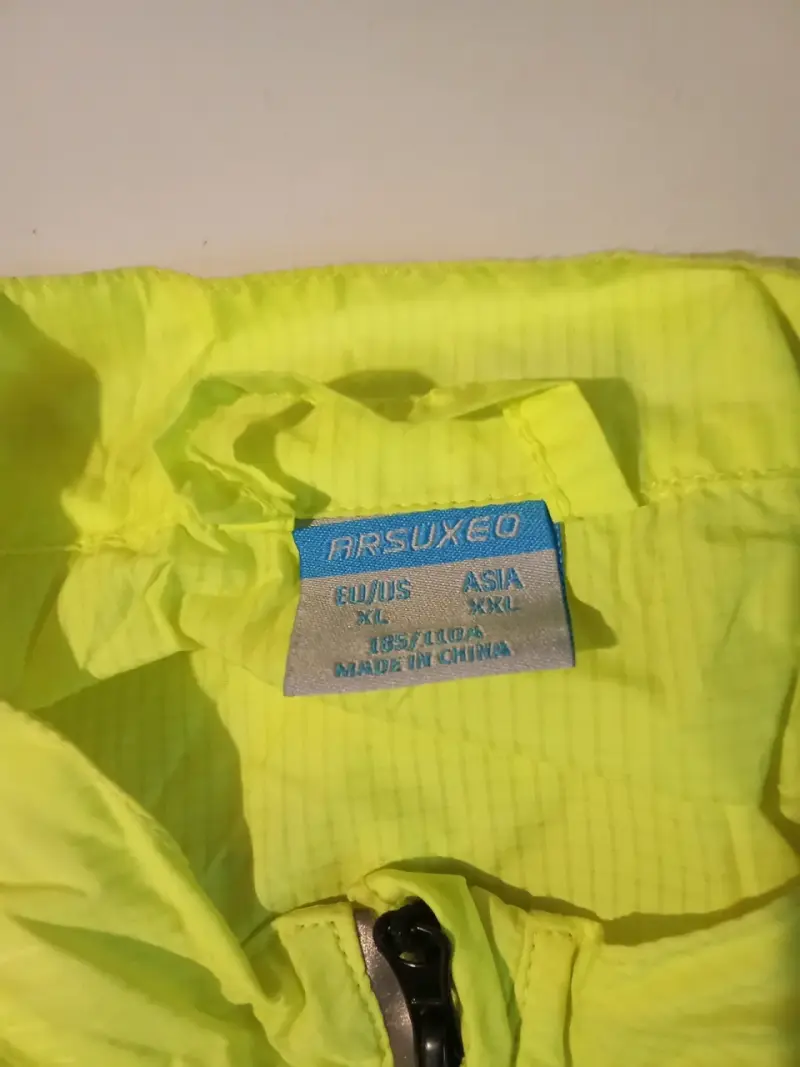 Chaqueta cortaviento amarilla talla XL - 1