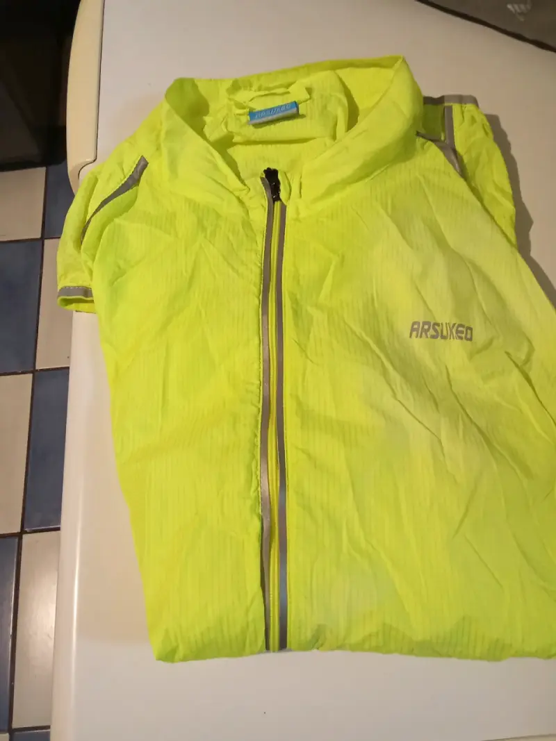 Chaqueta cortaviento amarilla talla XL - 3