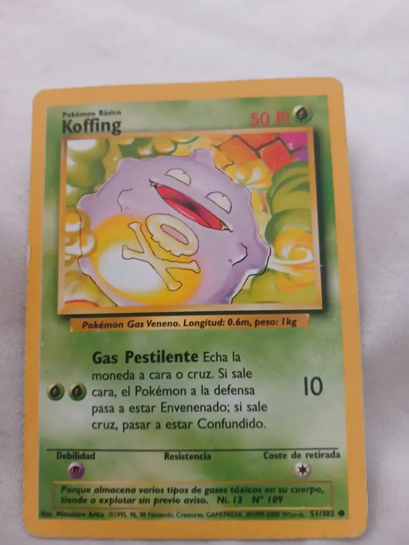 Carta Pokémon año 1999/2000 - 2