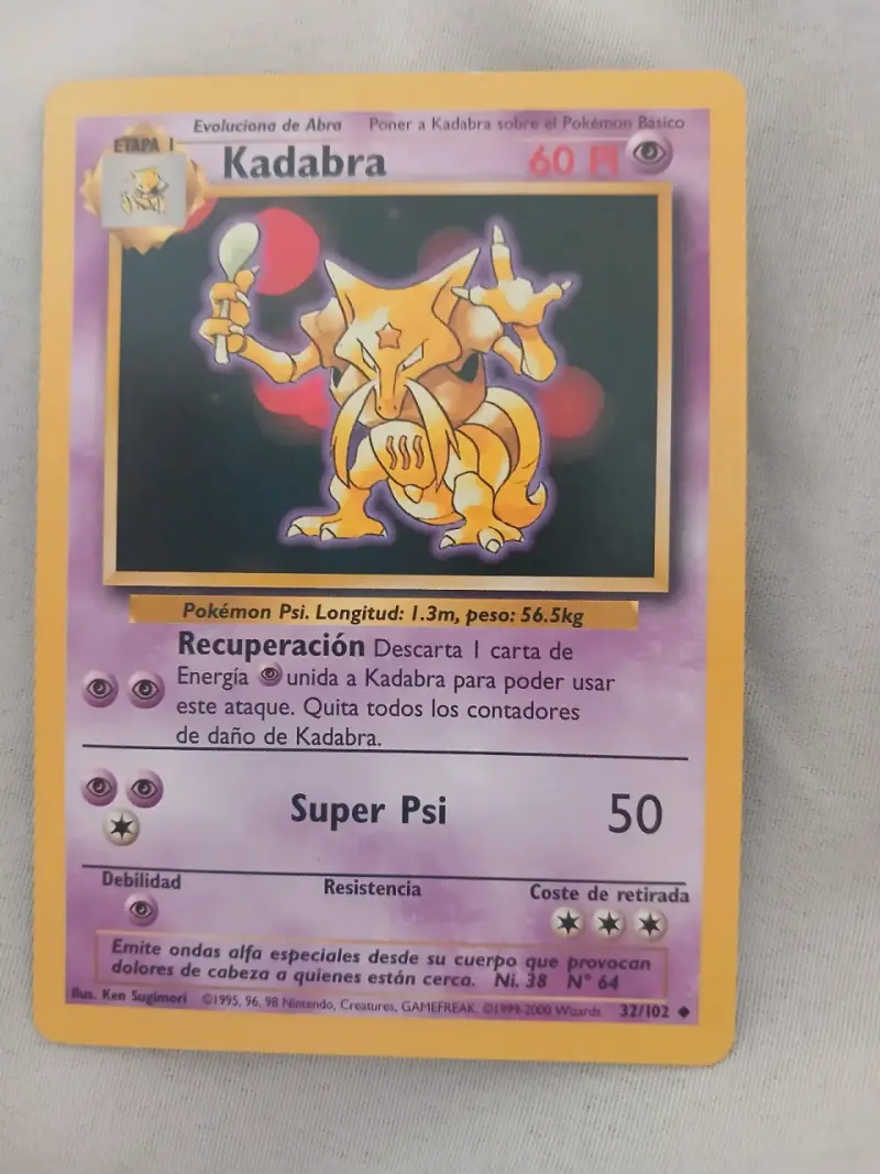 Carta Pokémon año 1999/2000 - 3