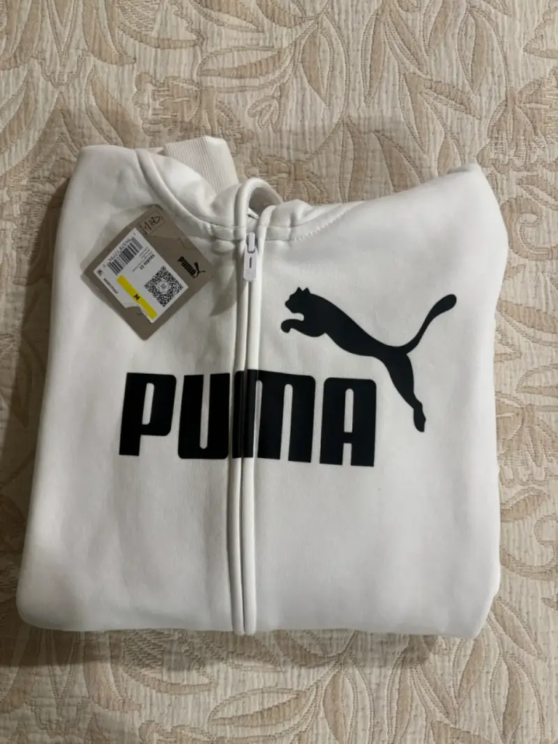 Polerón blanco Puma con capucha - 2