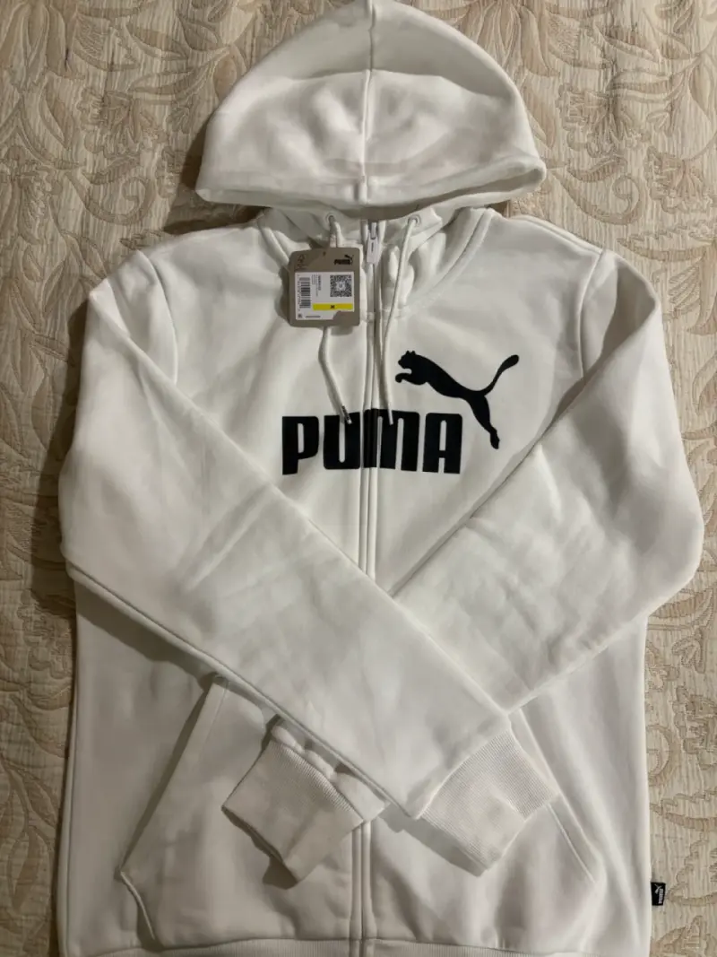 Polerón blanco Puma con capucha - 3