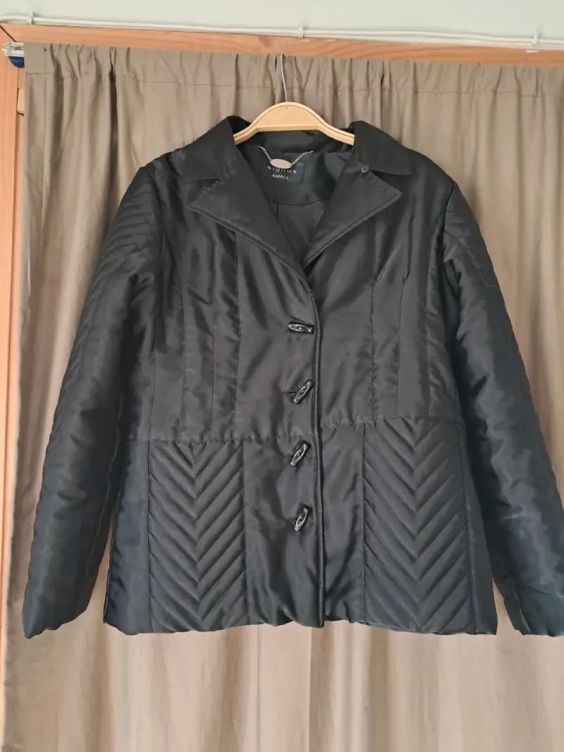 Chaqueta talla s negro acolchado para mujer - 3