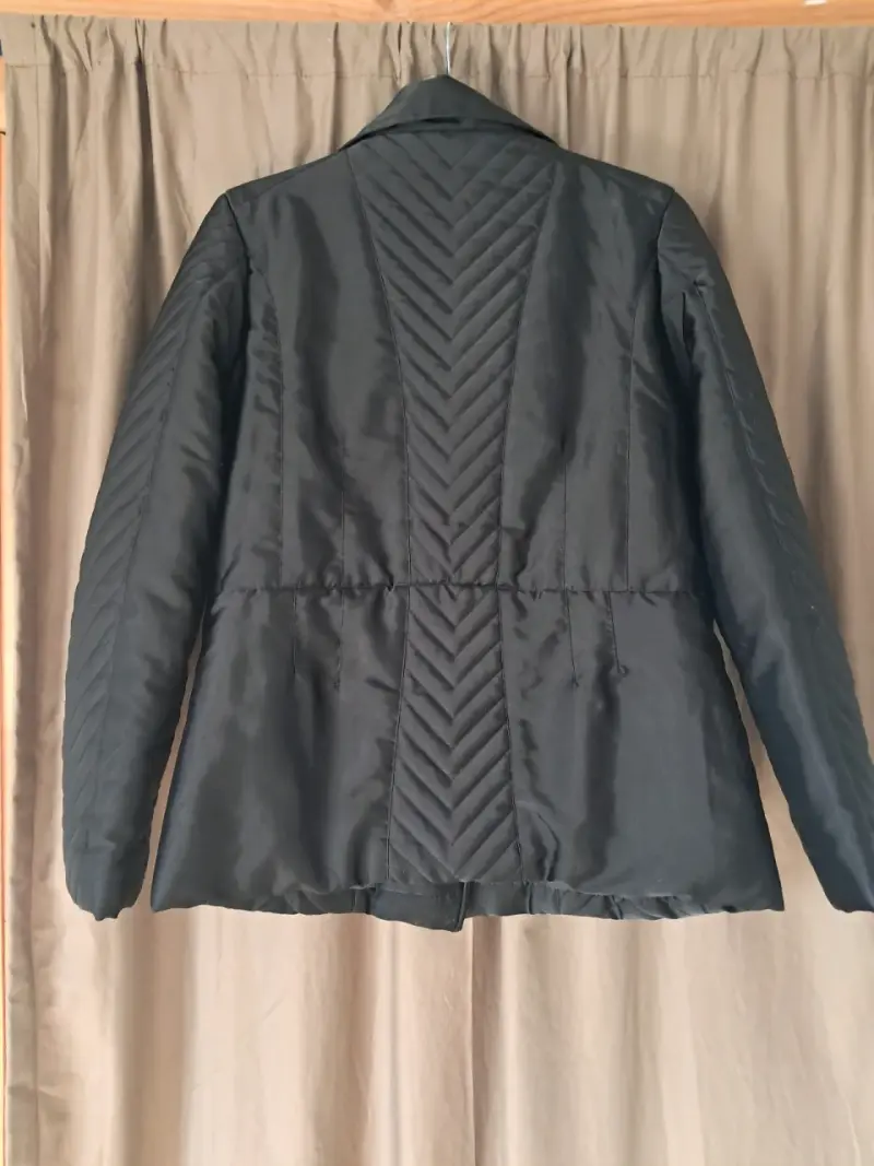 Chaqueta talla s negro acolchado para mujer - 4