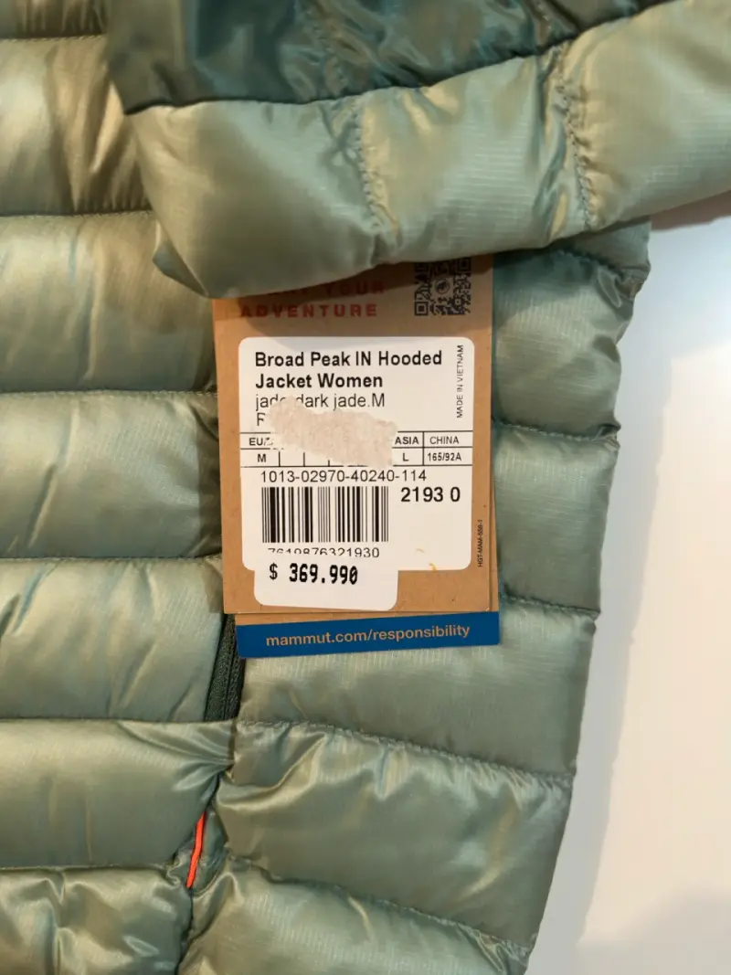 Chaqueta Mammut acolchada verde con capucha - 2