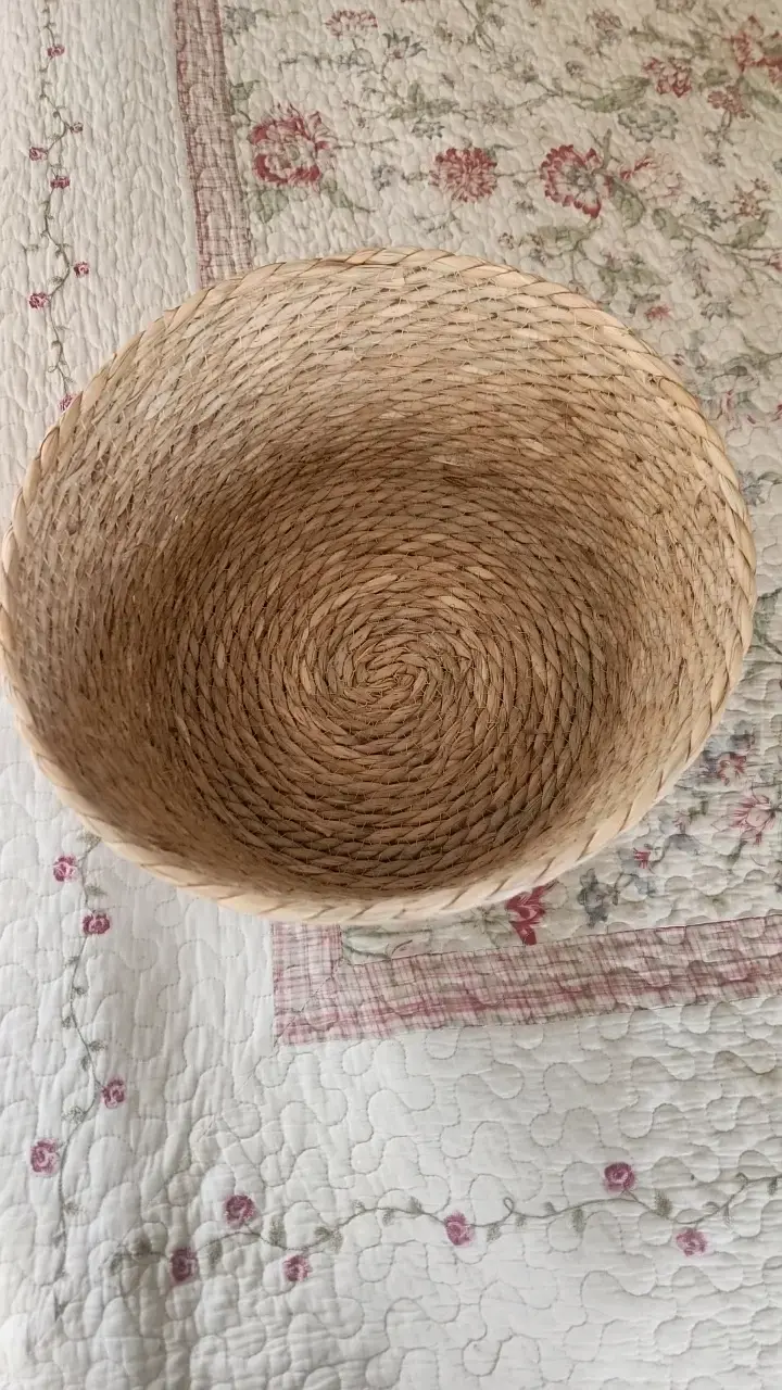 Canasto de mimbre tejido a mano - 2