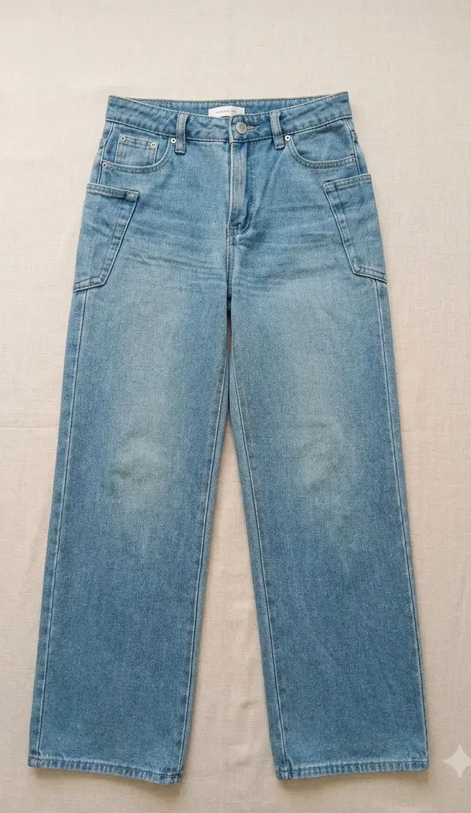 Jeans de mezclilla azul claro para mujer - 1