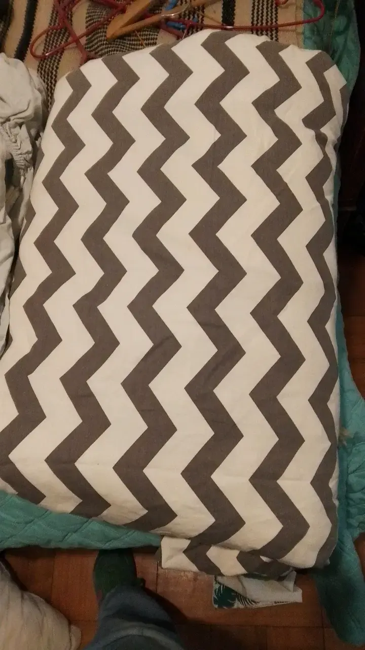 Funda de edredón con diseño zigzag - 1