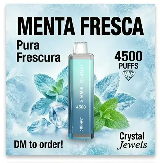 Vape desechable Crystal Jewels menta fresca