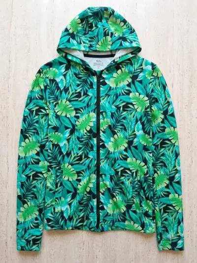 Polerón con capucha estampado tropical - miniatura 1