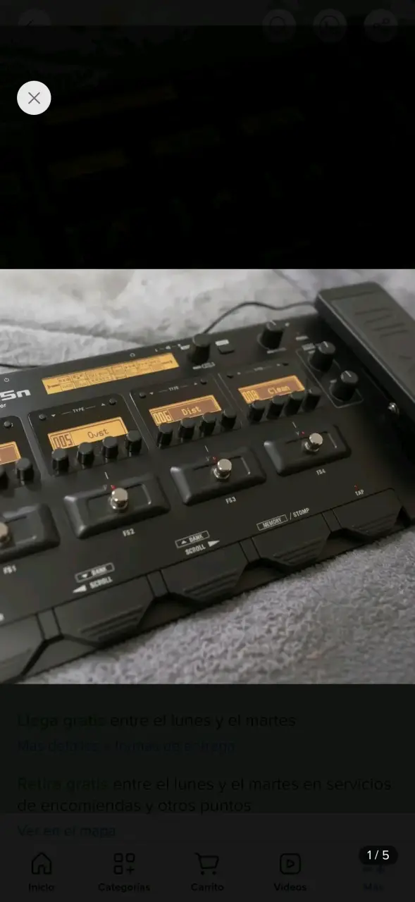 Pedalera multiefectos Zoom G5n para guitarra - 1