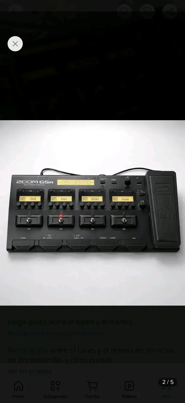 Pedalera multiefectos Zoom G5n para guitarra - 2