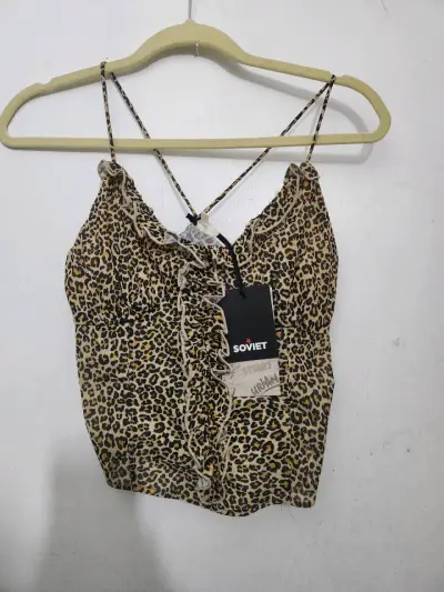 Top de tirantes estampado leopardo - miniatura 2