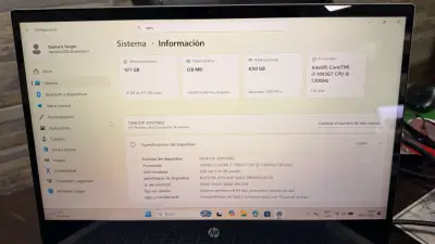 Laptop HP PAVILION X360 plateada en buen estado - miniatura 3