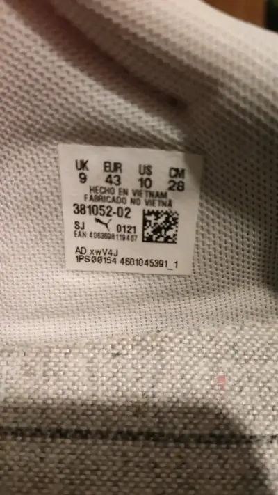 Zapatillas Puma blancas y azules sin cordones - miniatura 4