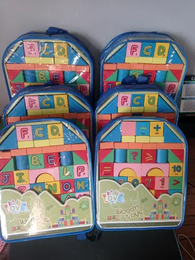 Bloques de madera educativos para niños - miniatura 2