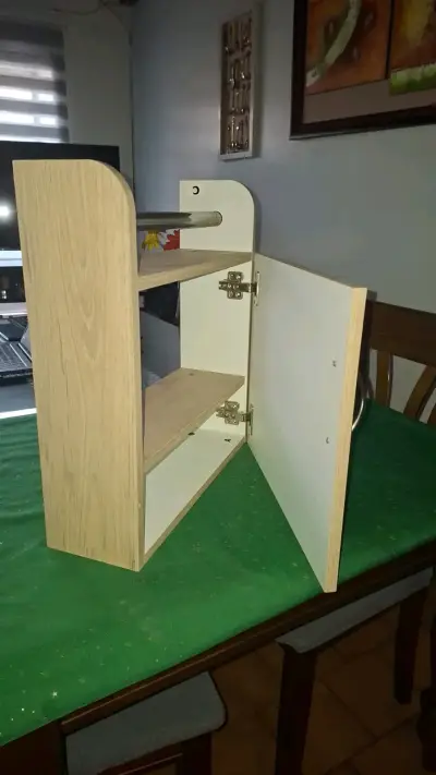 Botiquin de pared con estantes de madera - miniatura 1