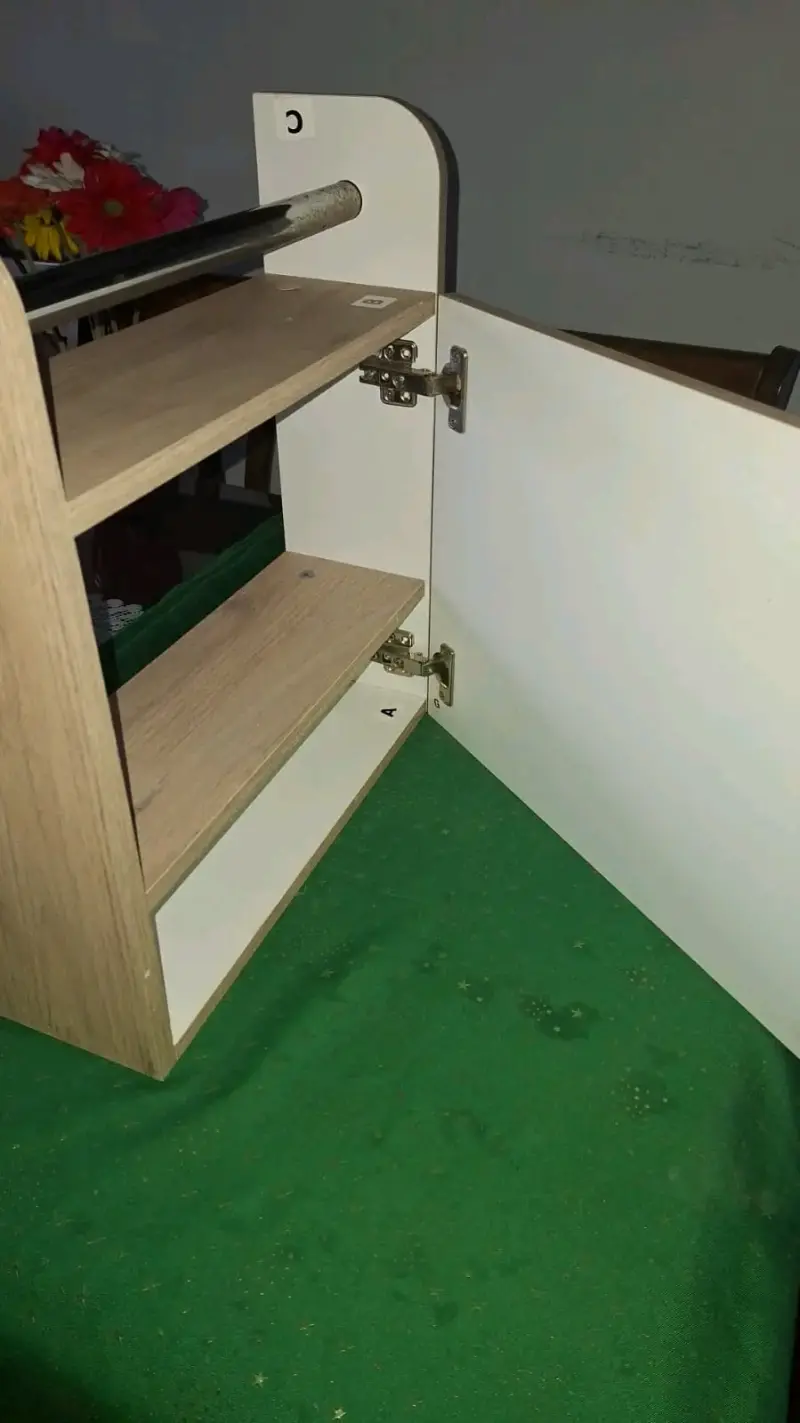Botiquin de pared con estantes de madera - 3