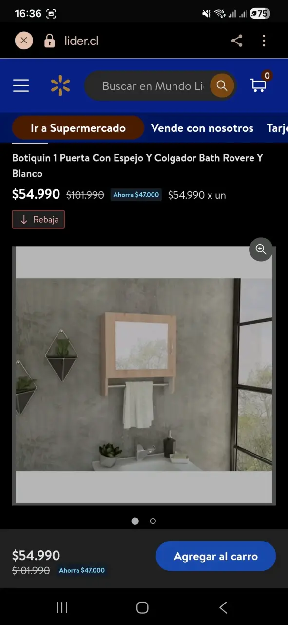Botiquin de pared con estantes de madera - 5