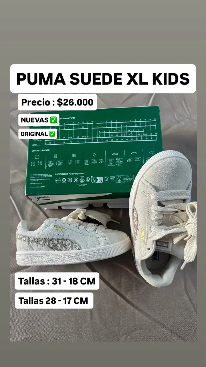 Zapatillas Puma Suede XL Kids nuevas