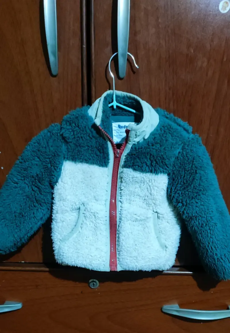 Enterito de bebé polar con capucha - 2
