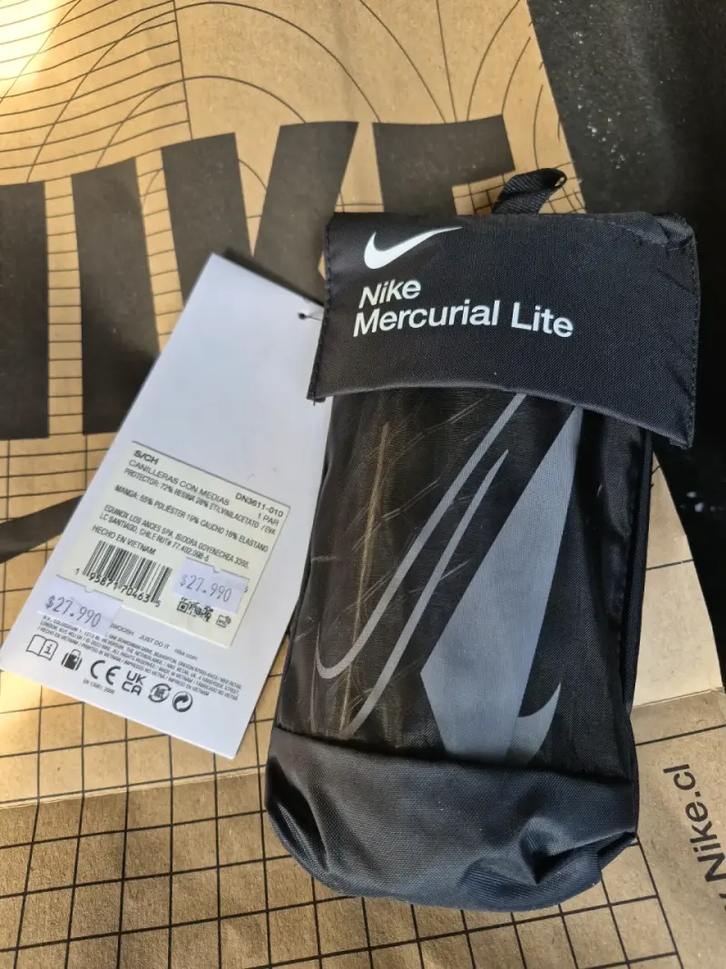 Espinilleras Nike Mercurial Lite negras - 3