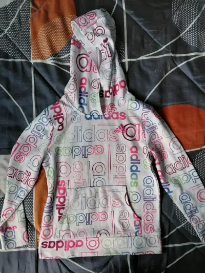 Polerón con capucha Adidas multicolor - miniatura 1