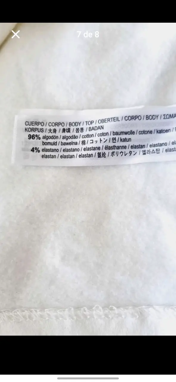 Polerón ZARA blanco con capucha y bordado floral - 5