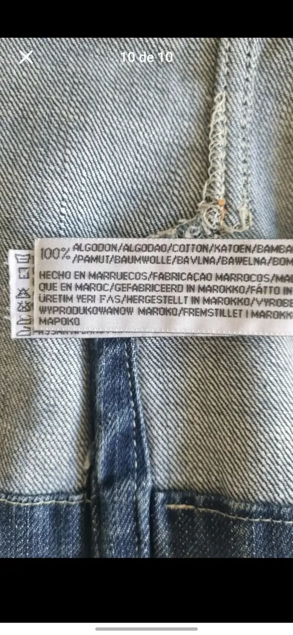 Blazer ZARA mezclilla azul para mujer - 6