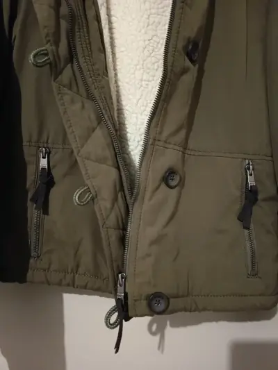 Parka Only verde con forro polar - miniatura 3