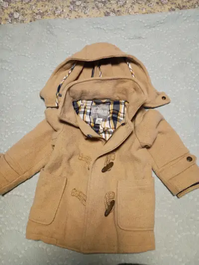 Abrigo infantil Coniglio beige con capucha talla 3 - miniatura 2