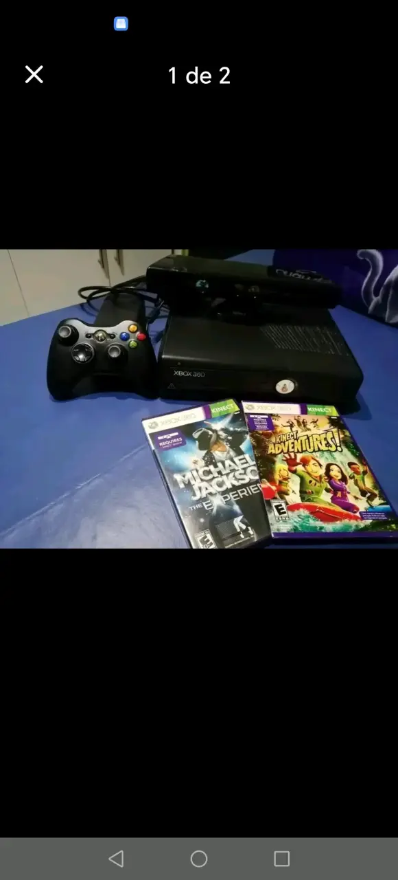 Consola Xbox 360 con Kinect y juegos