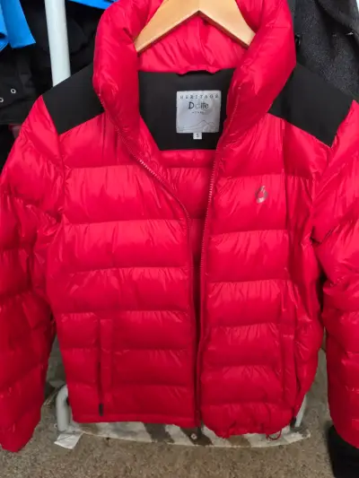 Chaqueta acolchada roja Doite mujer - miniatura 1