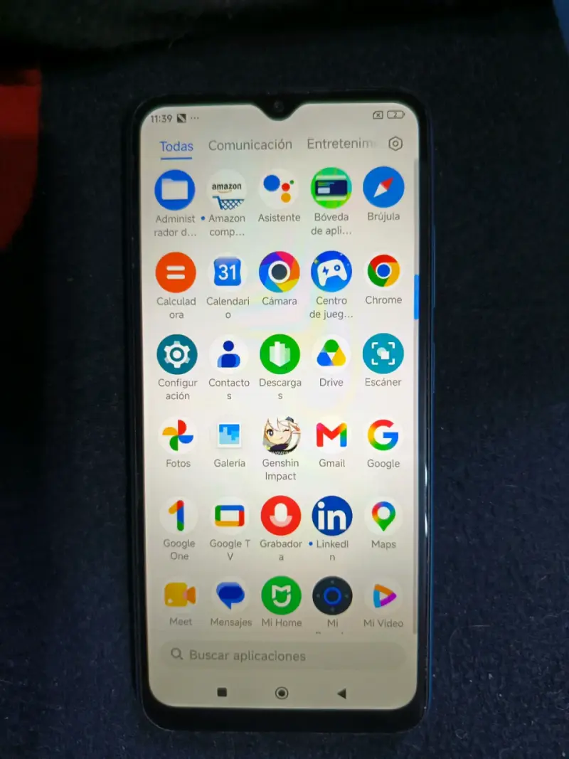 Smartphone Xiaomi POCO M5 con carcasa azul - 3